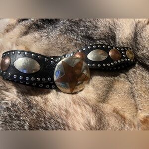 Studded Metal Belt with Star Buckle